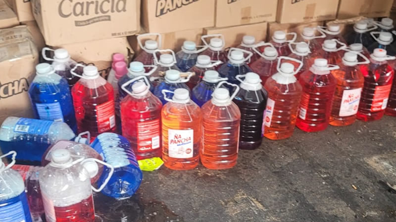 destrucción de  Productos de limpieza: Detergentes, desinfectantes