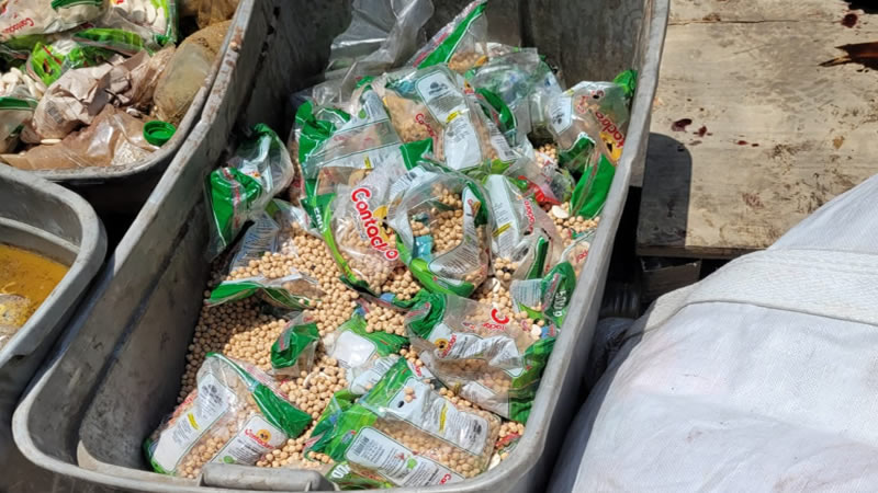 destrucción de alimentos vencidos