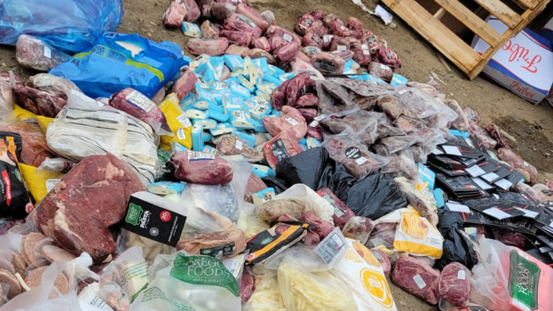 destrucción de alimentos vencidos